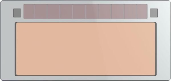 2x4 1/4 Gold Automatic Welding Lens, 2 Amp TIG Rating, Variable Shade with Multiple Settings, For Stick Mig Tig