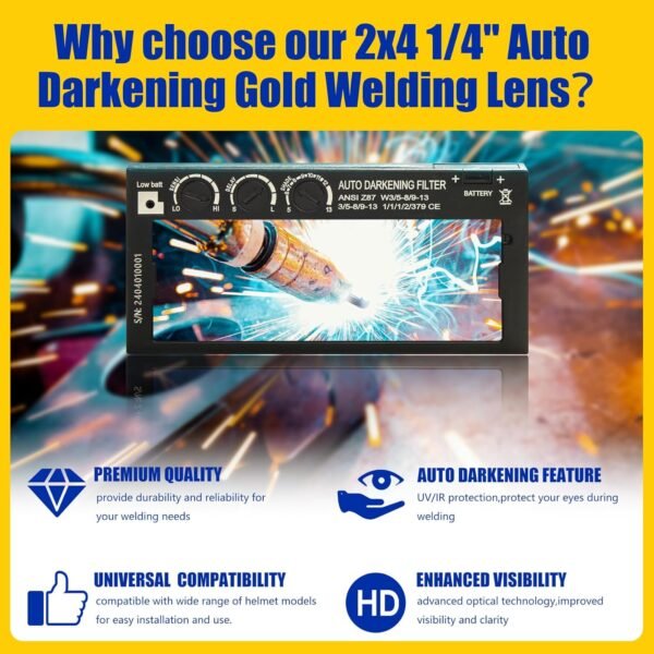2x4 Auto Darkening Welding Lens Phabcf Review High Definition True Color Technology