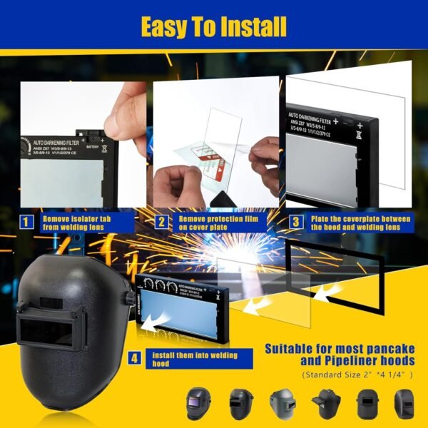 2x4 Auto Darkening Welding Lens Phabcf Review High Definition True Color Technology