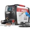 ANDELI Gas Gasless MIG Welder, 250Apm 110V/220V Dual Voltage MIG Welding Machine, Gas MIG/Flux Core MIG/Spool Gun MIG/Lift Tig/Stick 5-In-1 LCD Digital Display Multiprocess...
