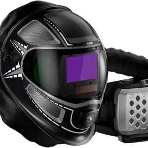 ANDELI Welding Helmet with Light,Panoramic 180° Large Viewing Powered Air Purifying Respirator Auto Darkening Welding Helmet