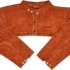 ANTAITHER Split Cowhide Leather Welding Cape Sleeve - Superior Heat & Flame Resistance for Heavy-Duty Protection