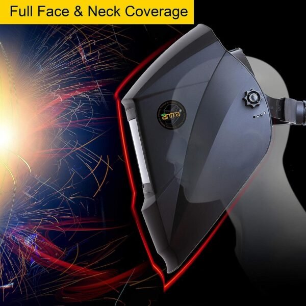 Antra Large Auto Darkening Welding Helmet review clear vision and comfort tested