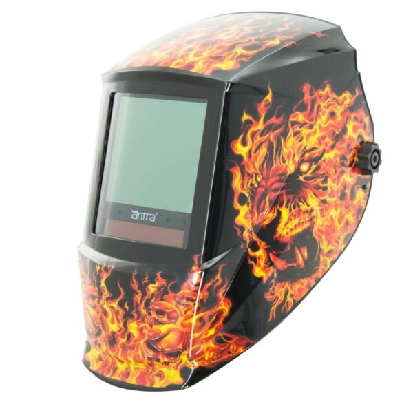 Antra True Color Auto Darkening Welding Helmet - Large Window 13.5 Sqi, Wide Variable Shade 4/5-13, Low TIG Amp Rating 2A - Precision Protection for Welding Excellence