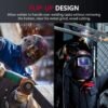 ARCCAPTAIN Welding Helmet Review Flip Up Design with Large Clear Viewing Lens