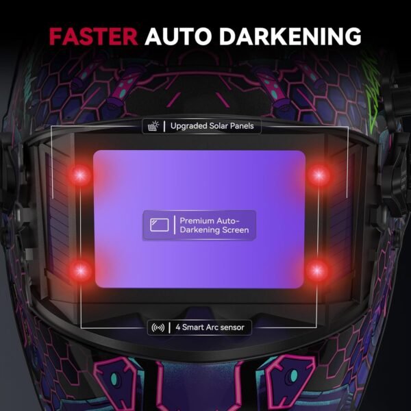 ARCCAPTAIN Welding Helmet Review Flip Up Design with Large Clear Viewing Lens