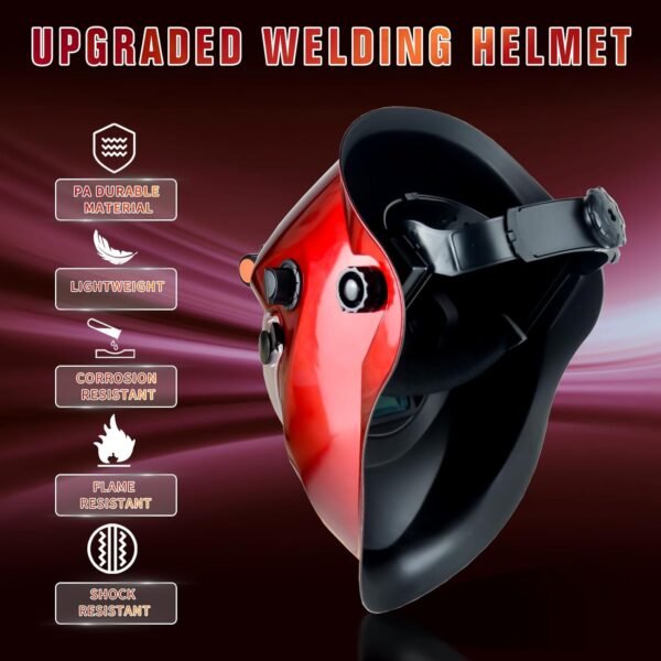 Auto Darkening Welding Helmet Wuhan Tuoerqi KTS-KP03 Review True Color Safety and Comfort