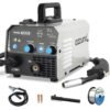 AZZUNO MIG Welder,Flux Core Welder Machine 110V 130Amp, Gasless MIG Welding Machine IGBT Inverter Welder Portable Wire Feed Welder (110V)