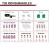 Comprehensive ARCCAPTAIN TIG Welding Equipment Review Essential 49 Pcs Torch Accessories Kit