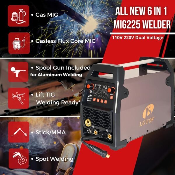 Comprehensive Review of Best MIG Welding Equipment LOTOS MIG225SP for Versatile Projects