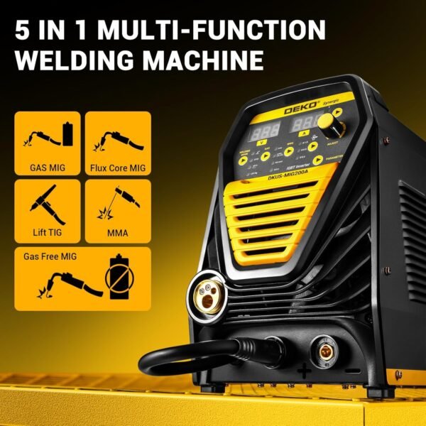 DEKO 200A MIG Welding Equipment Review Powerful Digital Synergic Welder Insights