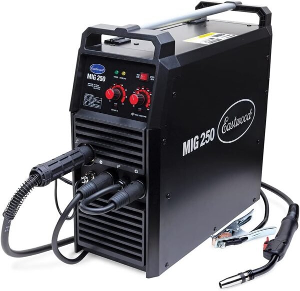 Eastwood 250 Amp MIG Welder Machine for Steel & Aluminum | Heavy Duty Inverter Technology Auto Restoration Welding Machine | Dual Voltage 110V / 220V | Perfect for DIY &...
