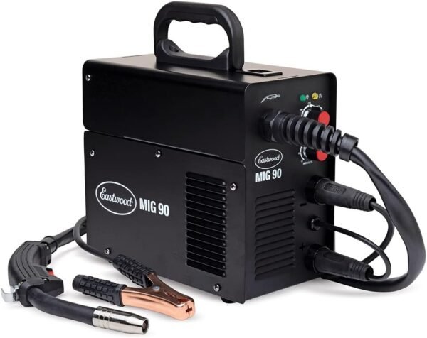 Eastwood MIG 90 FC Welder Welding Machine | Portable Flux Core MIG Welder Equipment For Beginners, DIY Metal Fabrication & Garage Workshops| 120V Inverter Technology | Includes...