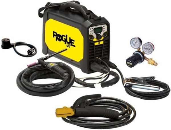 ESAB 0700500073 ROGUE ET 200IP PRO TIG and Stick Welding System, High Frequency Start, IP23S designed, Compact, Lightweight, Power Factor Control, Pulse Feature up to 500Hz