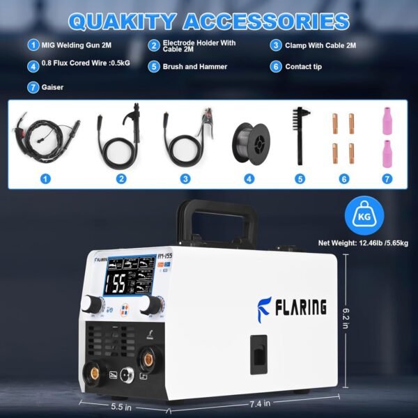FLARING FM155 MIG Welding Equipment Review Comprehensive Flux Core Welder Insights FLARING FM155 MIG Welding Equipment Review Comprehensive Flux Core Welder Insights