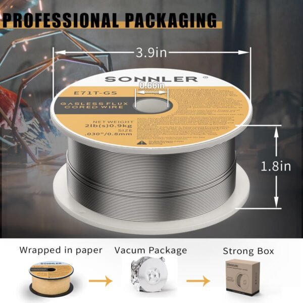 Flux Core Welding Wire SONNLER 030 Review Best Value Low Spatter Mild Steel Wire