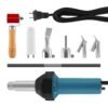 Iglobalbuy 110V 1600W Hot Air Plastic Welding Welder, Handheld Hot Air Vinyl PVC TPO Heating Welding Gun w/Nozzles Adjustable Temperature Roofing Welder Kit