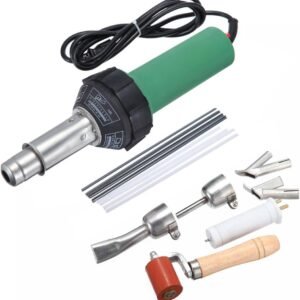 Iglobalbuy 110V 1600W Hot Air Torch Plastic Welding Gun Welder Pistol Hot Air TPO Welder Kit for Roofing, Includes Nozzles, Roller and Plastic PVC Rods