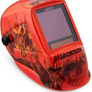 Jackson Safety Premium Graphic Welding Hood with ADF - Ultra Lightweight Auto Darkening Welding Helmet - ANSI Z87.1 (Multiple Styles)