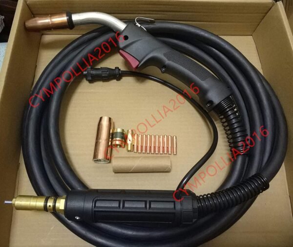 MIG Welding Gun & Torch, 15' 250A for Millermatic, Miller M25, Hobart Ironman 230/240/250/275 (Heavy Duty)