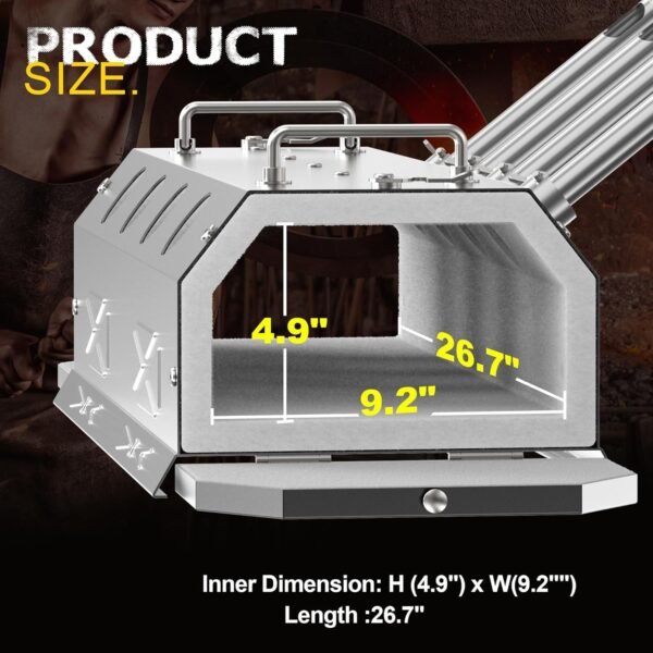 Nelyrho Gas Propane Forge Four Burners Review Best Welding Kit for Blacksmithing