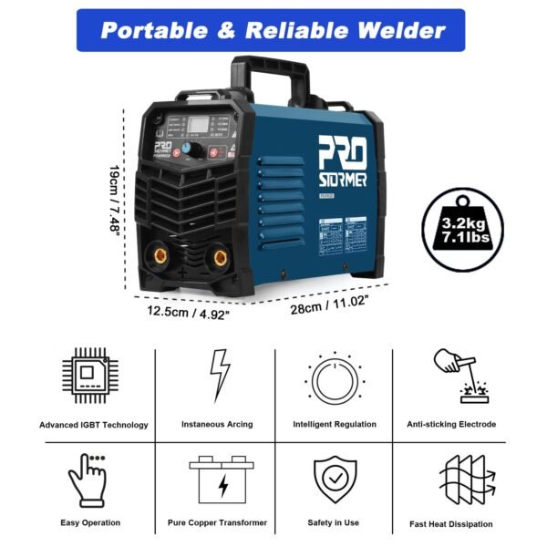 Prostormer 160Amp ARC Stick Welder Review Best Dual Voltage MMA TIG Welding Machine