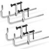 SHALL 4-Pack Bar Clamps Set, 12-Inch Light-duty Drop Forged Steel Bar Clamps, Steel F Clamps with Max 450Lbs Load Limit for Welding, Woodworking, Metal working, DIY and Crafts