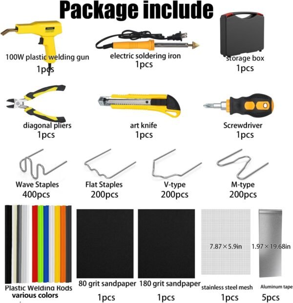 SONNLER 100W Plastic Welder Review Best Plastic Repair Kit for Car Bumpers