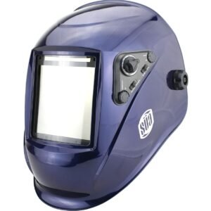 SÜA Welding Helmet - Model: Vector - Auto Darkening - Largest Viewing Area: 4" x 4" - Photovoltaic Powered - Ergonomic Headgear