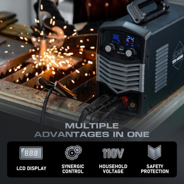 Sunstac 140Amp MIG Welder Review Exploring Versatility and Synergic Control Features