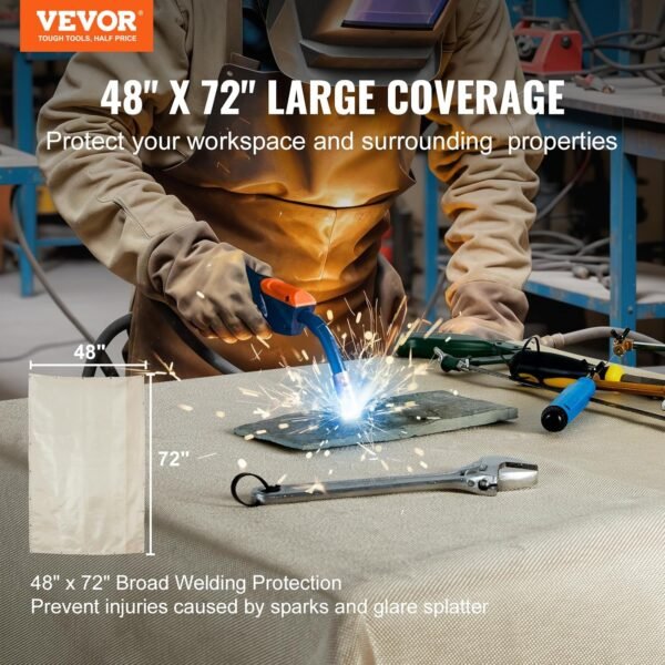 VEVOR Welding Blanket Review High Heat Resistant Fiberglass Protection 4FT x 6FT Pack