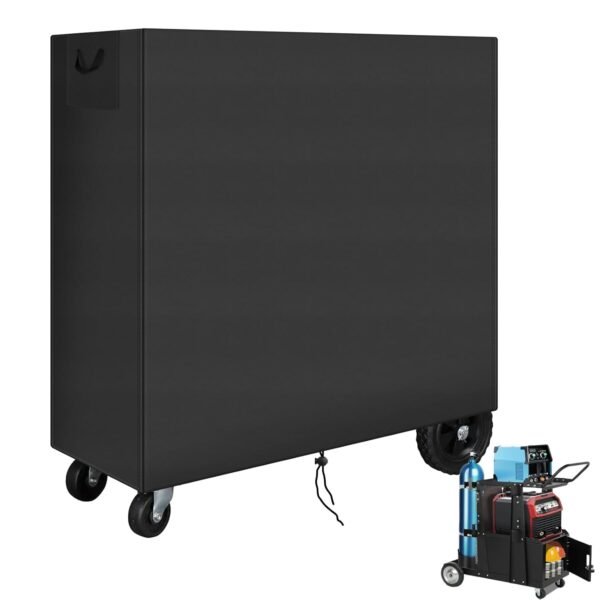 Welding Cart Cover, Waterproof 420D Oxford Plasma Cutter Rolling Weldiing Cart Wood Sauna Dust Covers Suitable for For 20-80 cu/ft Welding Cylinders (37"L x 18"W x 40"H)