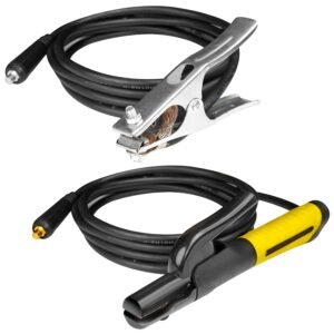 Welding Electrode Holder Lead ARC Welding Ground Clamp and Welding Cable Stick Electrode Holder Welding Plier Clamp Stinger Copper Jaw Holding Plier for 90A-600A Welder Machine