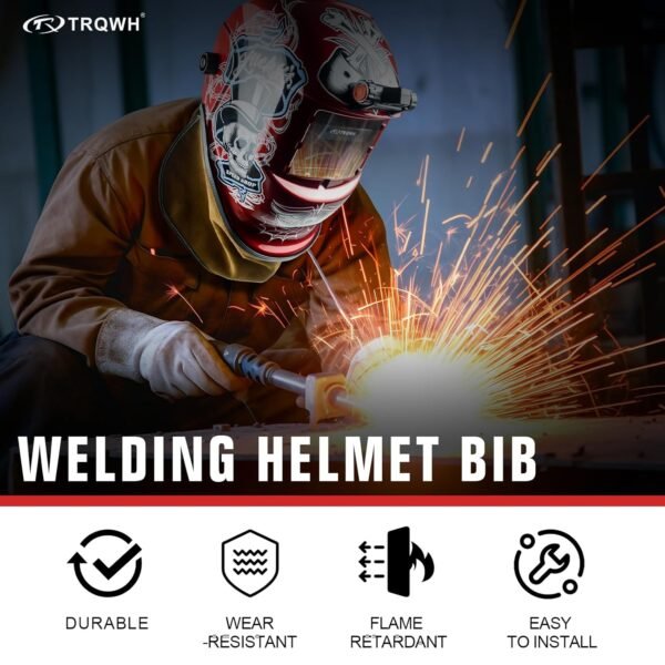 Welding Helmet Bib Cover TRQ-WHNPWB Review Durable Neck Protection and Easy Fit