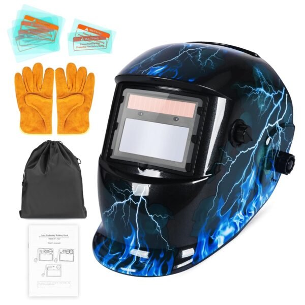 Welding Helmet True Color Auto Darkening Hood with Adjustable Shade Range 4/9-13 for TIG MIG ARC Welder Mask