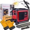 Welding Machine, Upgraded MMA-250A 110V Welder Machine,Portable Stick Welder IGBT Digital Display LCD,Home DIY Arc Welder,Hot Start Arc Force Anti-stick Mini Welder