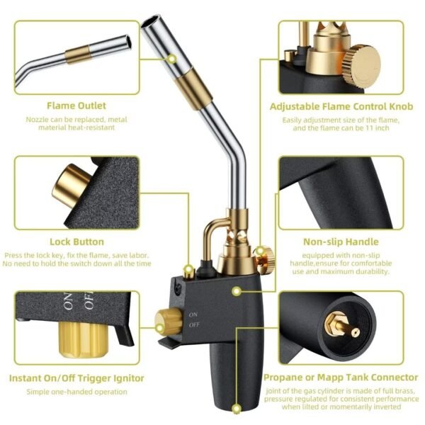Yaccmpo Propane Torch Review High Intensity Adjustable Flame Welding Equipment